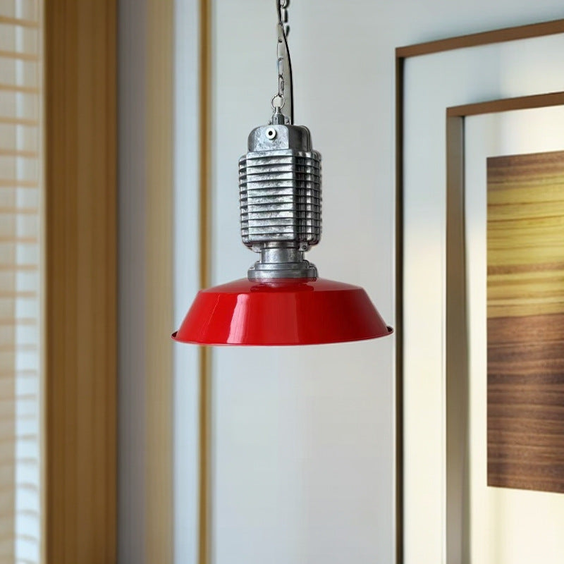 Lámpara colgante de aluminio con círculo geométrico escandinavo contemporáneo de 1 luz para comedor 