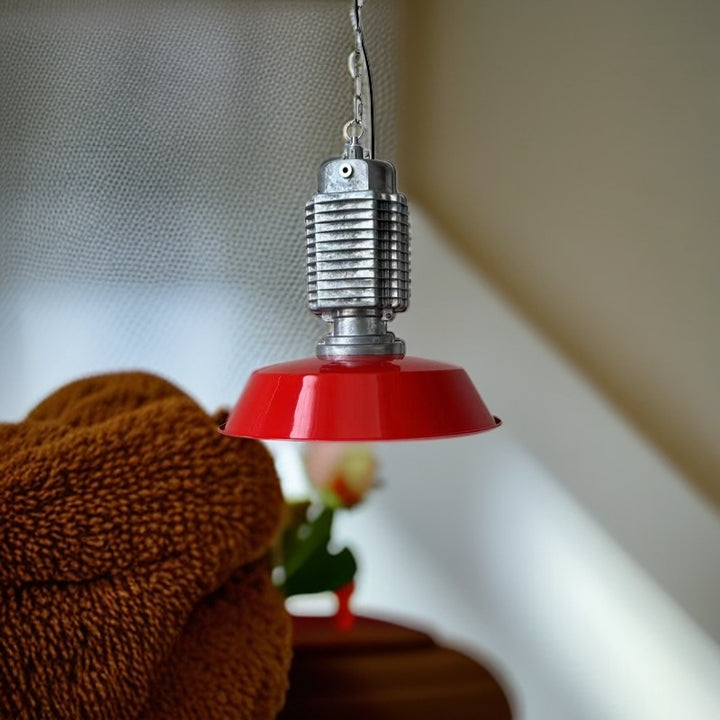 Lámpara colgante de aluminio con círculo geométrico escandinavo contemporáneo de 1 luz para comedor 