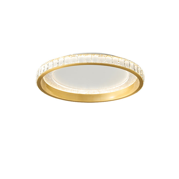 Moderne Luxus Aluminium Kristall Sternenhimmel Acryl Runde LED Deckenleuchte für Schlafzimmer 
