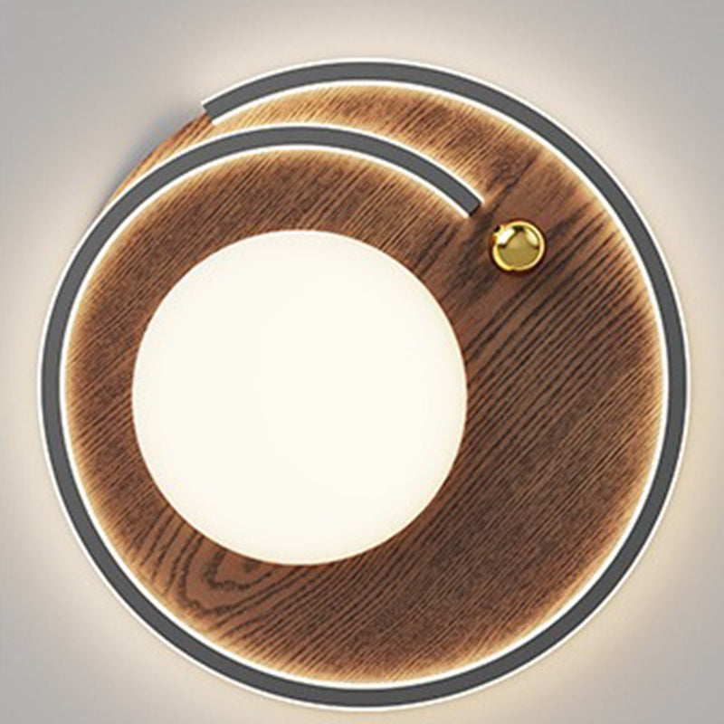 Contemporary Simplicity Round Iron Acrylic LED Flush Mount Ceiling Light For Bedroom