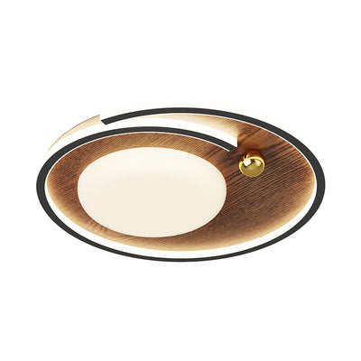 Contemporary Simplicity Round Iron Acrylic LED Flush Mount Ceiling Light For Bedroom