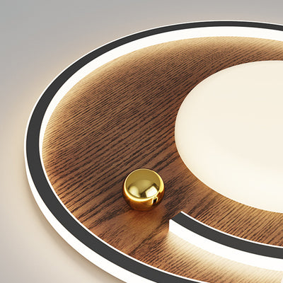 Contemporary Simplicity Round Iron Acrylic LED Flush Mount Ceiling Light For Bedroom