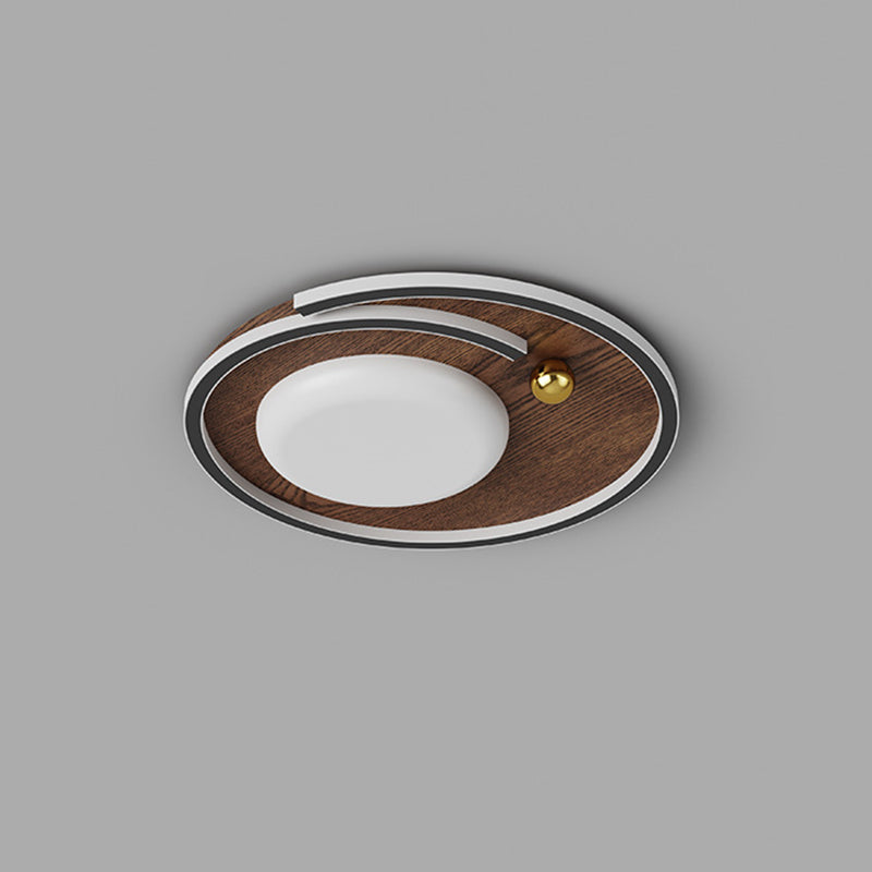 Contemporary Simplicity Round Iron Acrylic LED Flush Mount Ceiling Light For Bedroom