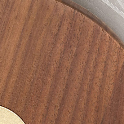 Contemporary Simplicity Solid Wood Acrylic Round LED Flush Mount Ceiling Light For Bedroom