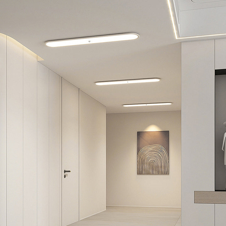 Plafonnier LED moderne minimaliste en fer et aluminium géométrique avec abat-jour en acrylique pour salon 