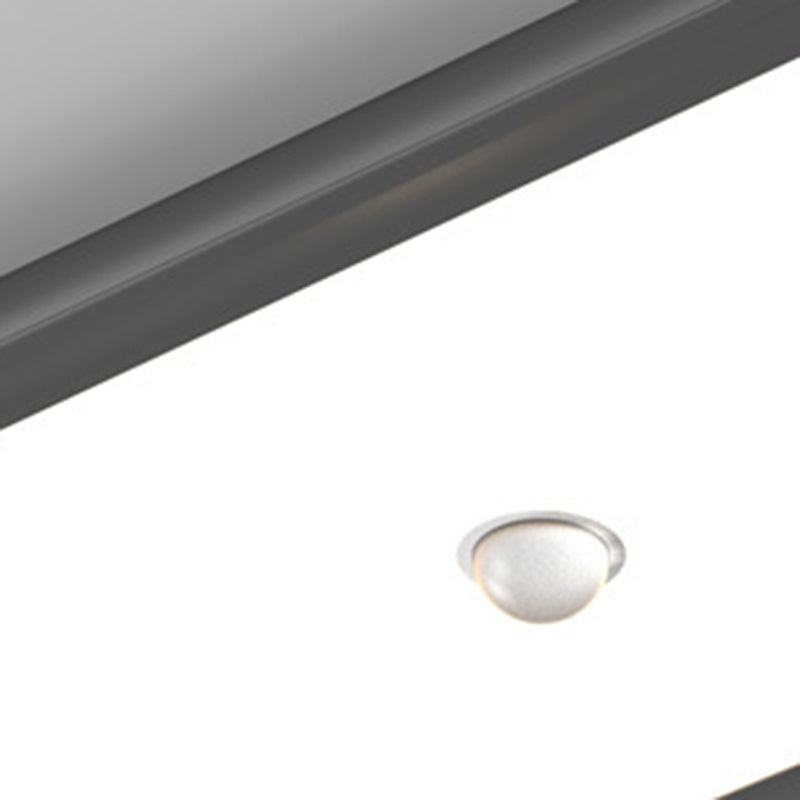 Plafonnier LED moderne minimaliste en fer et aluminium géométrique avec abat-jour en acrylique pour salon 