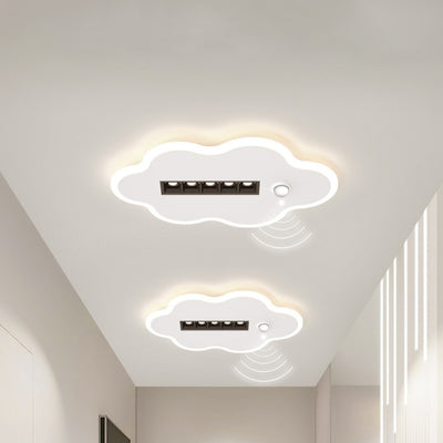 Contemporary Simplicity Iron Acrylic Square Shade LED Flush Mount Ceiling Light For Living Room