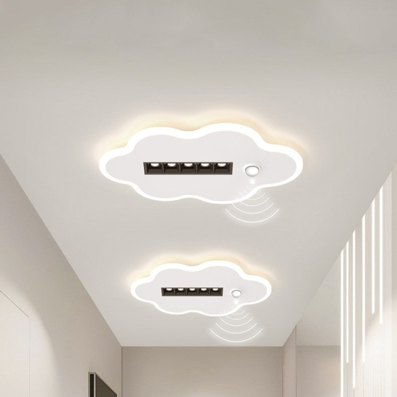 Contemporary Simplicity Iron Acrylic Square Shade LED Flush Mount Ceiling Light For Living Room