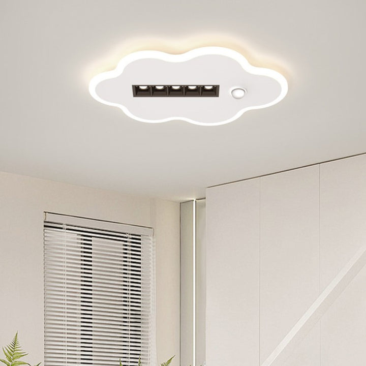 Contemporary Simplicity Iron Acrylic Square Shade LED Flush Mount Ceiling Light For Living Room