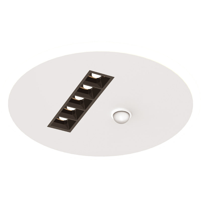 Contemporary Simplicity Iron Acrylic Square Shade LED Flush Mount Ceiling Light For Living Room