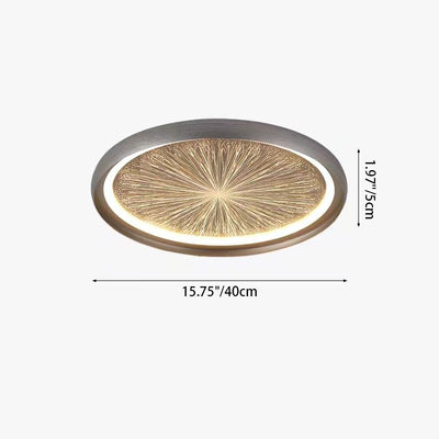 Contemporary Creative Firework Meteor Shower Aluminum PC LED Flush Mount Ceiling Light For Living Room