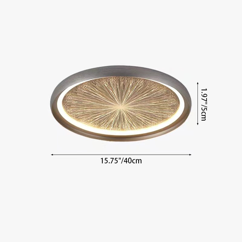 Contemporary Creative Firework Meteor Shower Aluminum PC LED Flush Mount Ceiling Light For Living Room