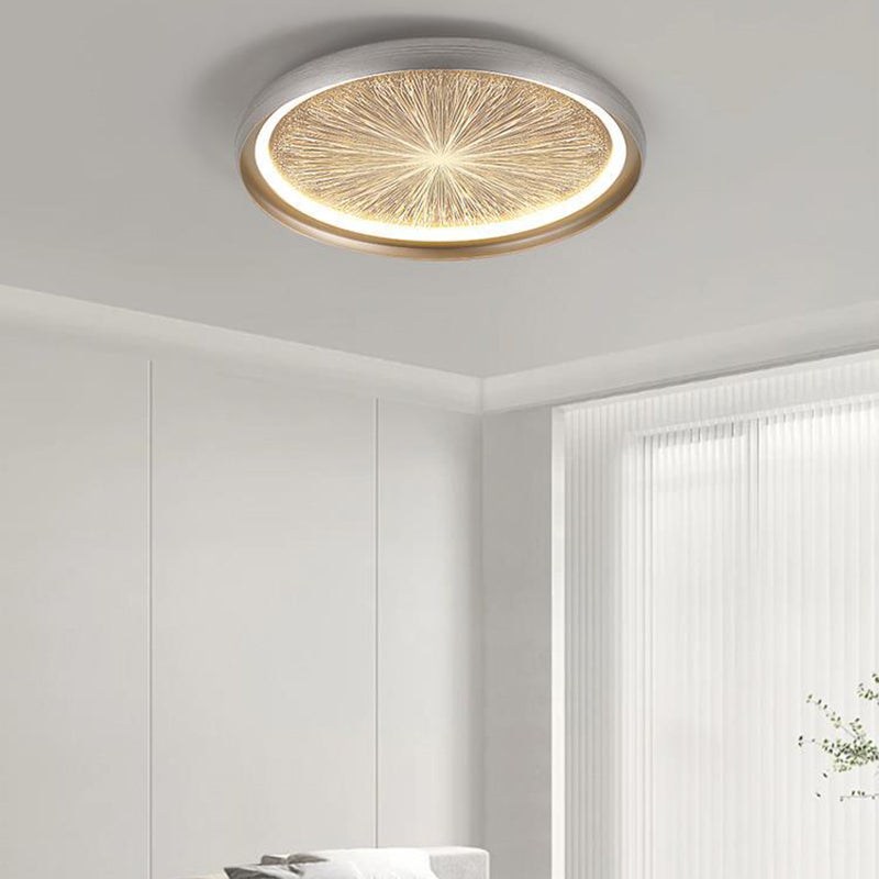 Contemporary Creative Firework Meteor Shower Aluminum PC LED Flush Mount Ceiling Light For Living Room