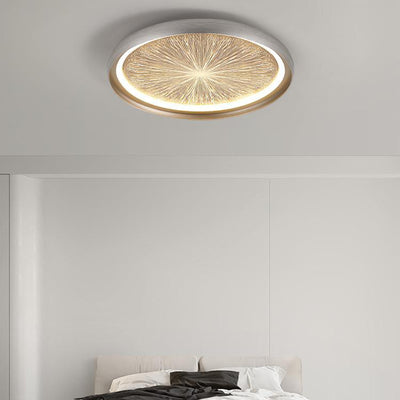 Contemporary Creative Firework Meteor Shower Aluminum PC LED Flush Mount Ceiling Light For Living Room