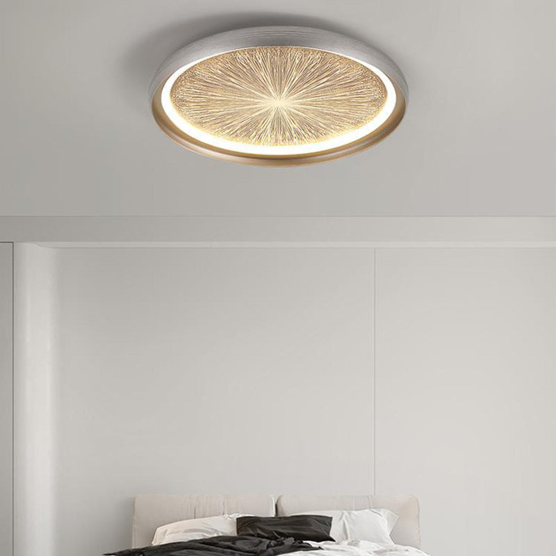 Contemporary Creative Firework Meteor Shower Aluminum PC LED Flush Mount Ceiling Light For Living Room