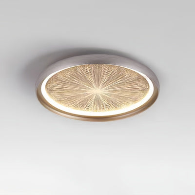 Contemporary Creative Firework Meteor Shower Aluminum PC LED Flush Mount Ceiling Light For Living Room
