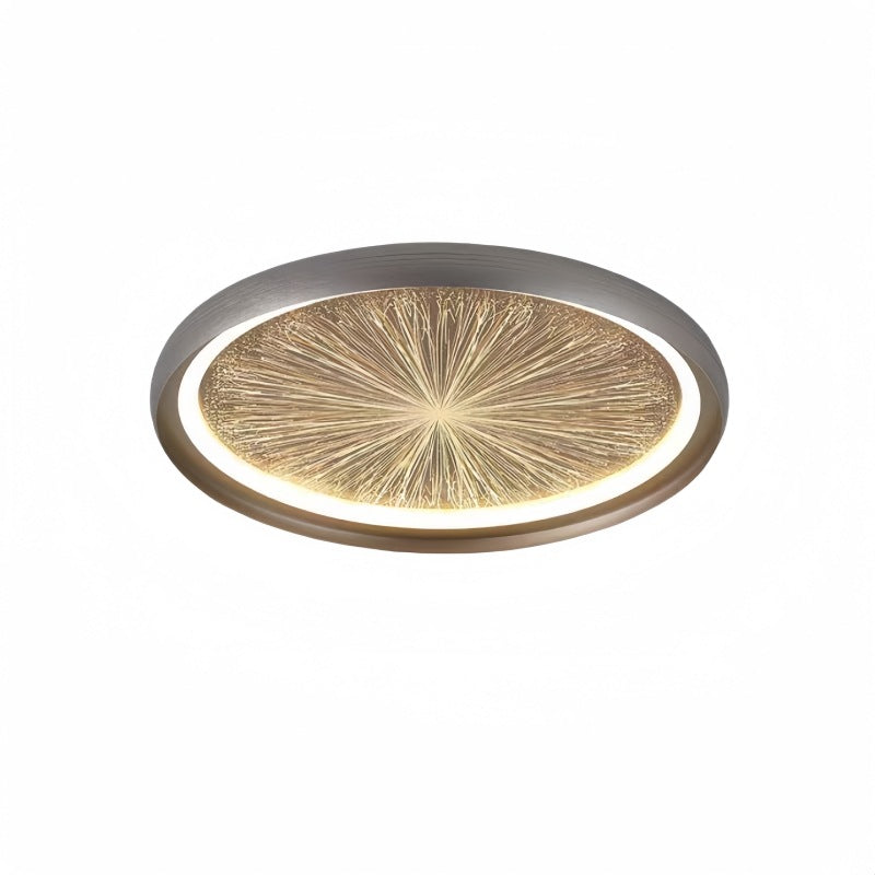 Contemporary Creative Firework Meteor Shower Aluminum PC LED Flush Mount Ceiling Light For Living Room