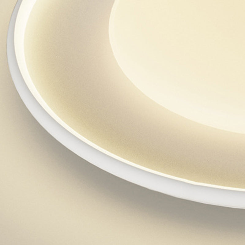 Plafonnier LED rond en acrylique minimaliste moderne en fer et aluminium pour chambre à coucher 
