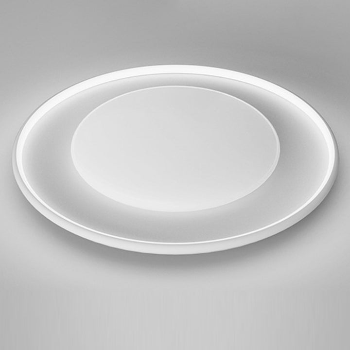 Plafonnier LED rond en acrylique minimaliste moderne en fer et aluminium pour chambre à coucher 