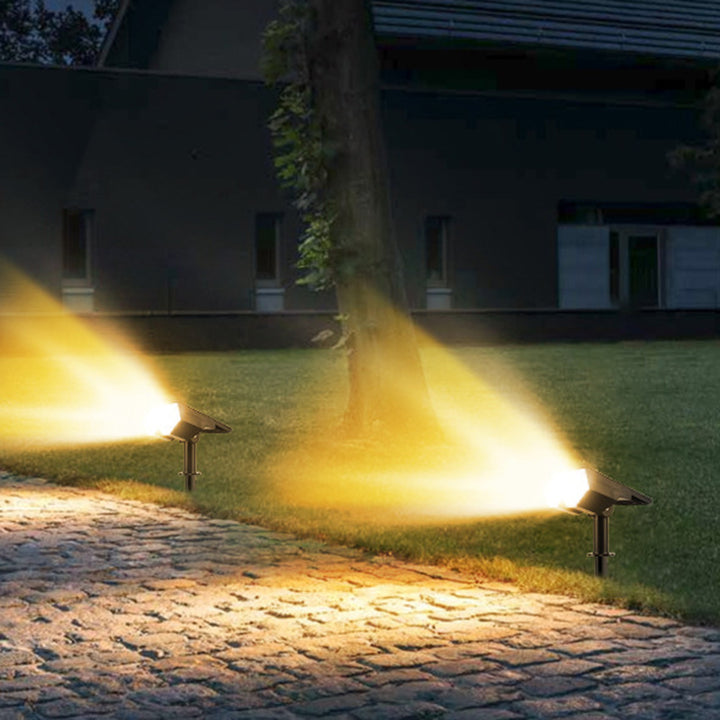 Luz de césped para jardín contemporánea industrial ABS PC solar impermeable LED insert 