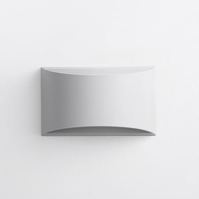 Lámpara de Aplique de Pared LED Impermeable Iluminada Hacia Arriba y Abajo de Aluminio Curvado Moderno Minimalista Para Patio Exterior 