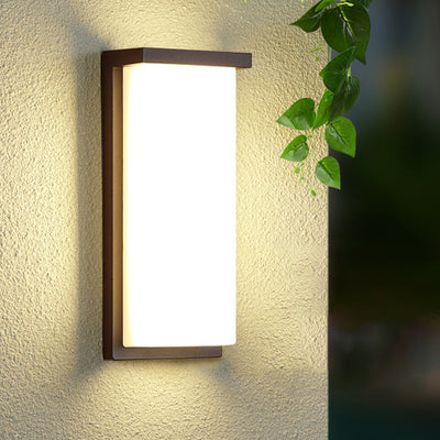 Applique murale extérieure étanche à LED en forme de cube en aluminium minimaliste moderne pour patio extérieur 