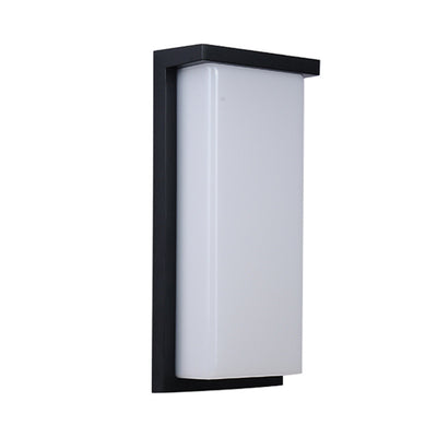 Applique murale extérieure étanche à LED en forme de cube en aluminium minimaliste moderne pour patio extérieur 