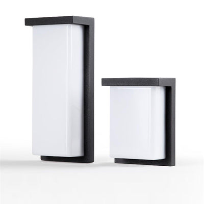 Applique murale extérieure étanche à LED en forme de cube en aluminium minimaliste moderne pour patio extérieur 