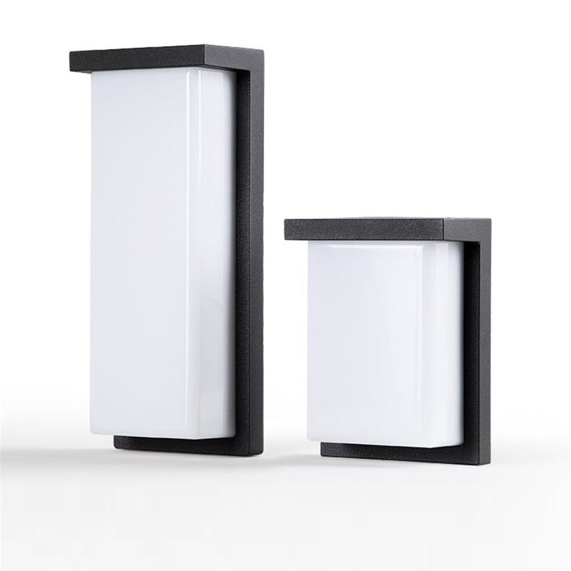 Applique murale extérieure étanche à LED en forme de cube en aluminium minimaliste moderne pour patio extérieur 