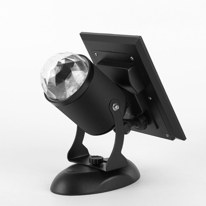 Projecteur mural solaire LED contemporain en aluminium industriel avec projection dynamique d&