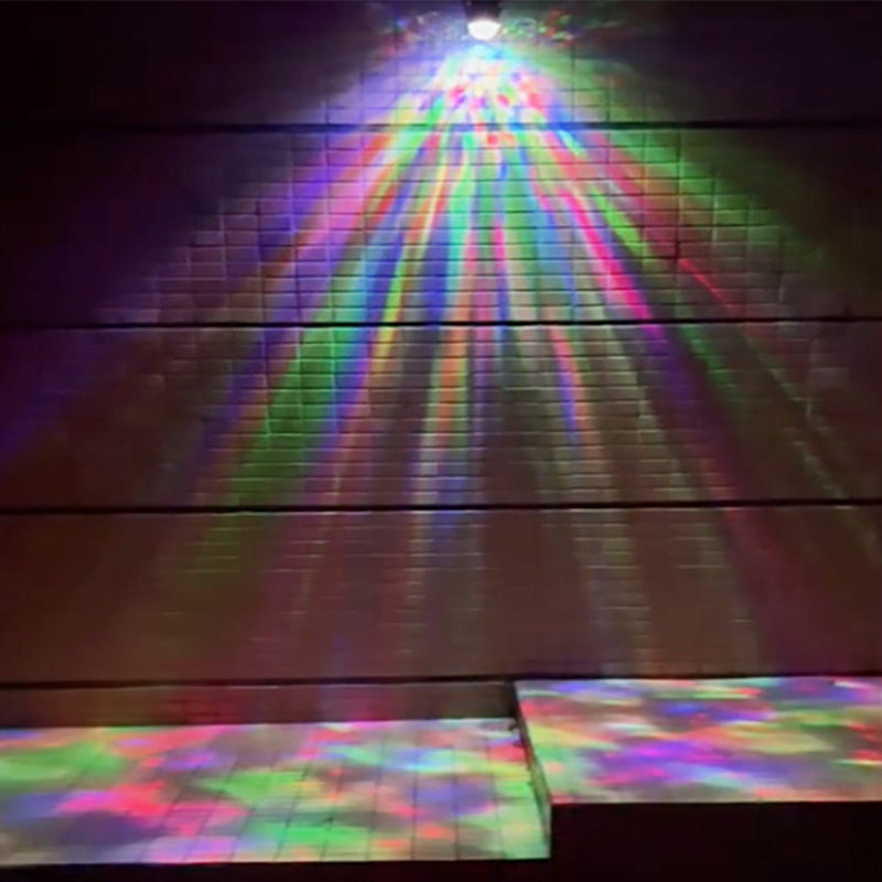 Projecteur mural solaire LED contemporain en aluminium industriel avec projection dynamique d&