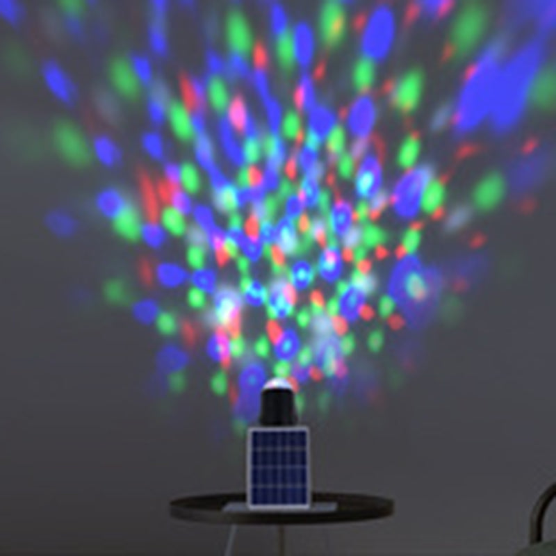 Projecteur mural solaire LED contemporain en aluminium industriel avec projection dynamique d&