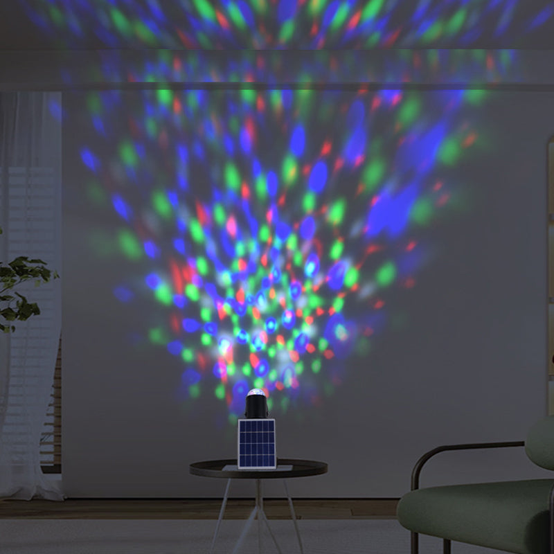 Projecteur mural solaire LED contemporain en aluminium industriel avec projection dynamique d&