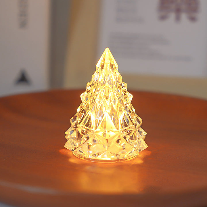 Lampe de table contemporaine créative en plastique LED iceberg lumineux pour chambre à coucher 
