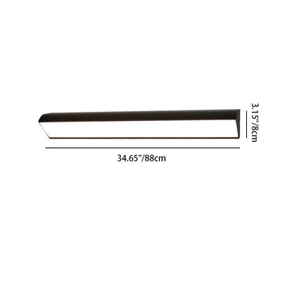 Lámpara de Aplique de Pared Impermeable LED de Aluminio en Línea Larga de Simplicidad Moderna para Patio Exterior 