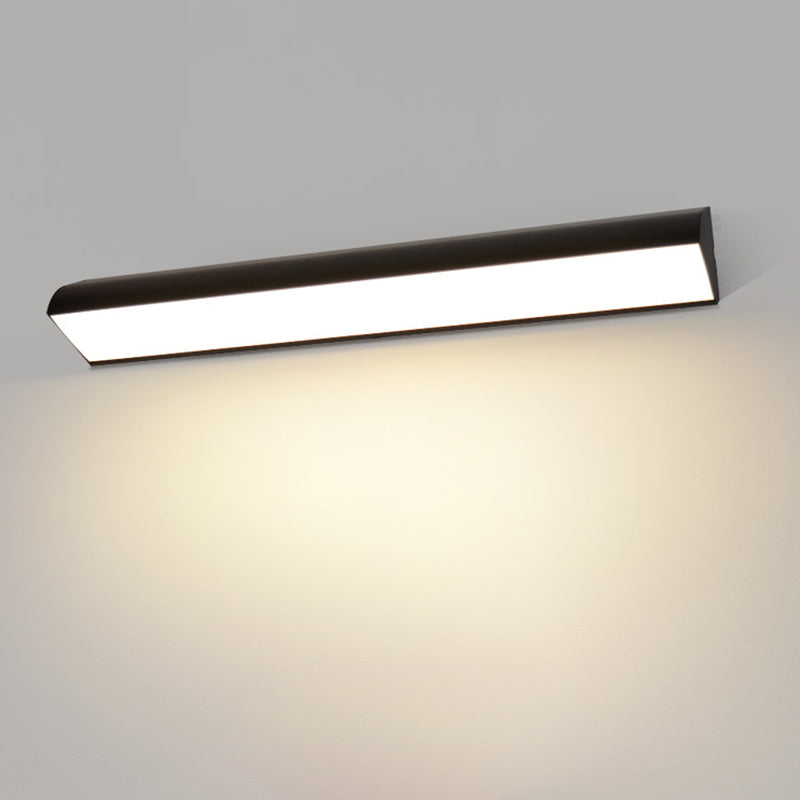 Lámpara de Aplique de Pared Impermeable LED de Aluminio en Línea Larga de Simplicidad Moderna para Patio Exterior 