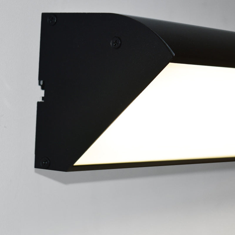Lámpara de Aplique de Pared Impermeable LED de Aluminio en Línea Larga de Simplicidad Moderna para Patio Exterior 
