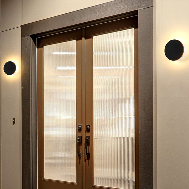 Lámpara de Aplique de Pared Exterior LED Cuadrada Geométrica Minimalista Moderna de Aluminio Impermeable para Patio Exterior 