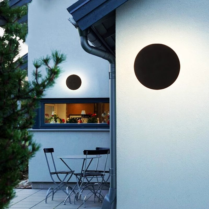 Moderne Minimalistische Geometrische Quadratische Aluminium LED Wasserdichte Außenwandleuchte Für Außenbereich Terrasse 