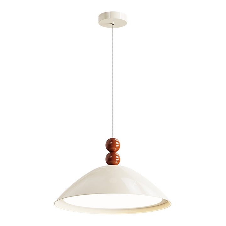 Lustre à LED en acrylique et fer en forme de cône géométrique scandinave contemporain pour salon 