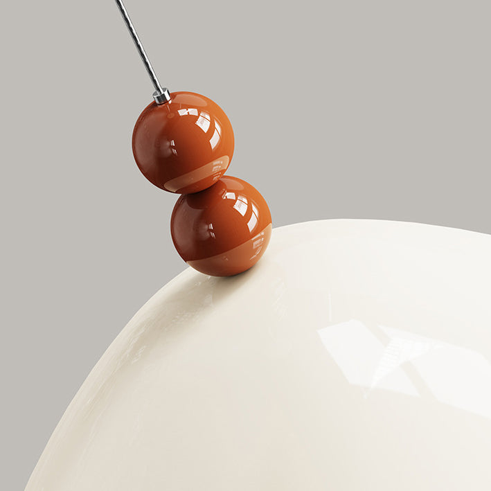 Lustre à LED en acrylique et fer en forme de cône géométrique scandinave contemporain pour salon 