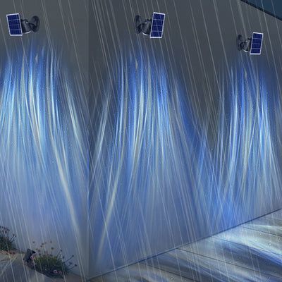 Applique murale solaire LED en aluminium avec rotation dynamique industrielle contemporaine Aurora pour jardin 