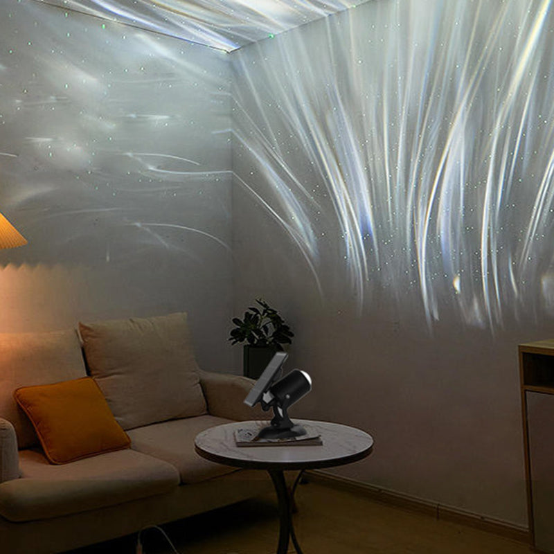 Applique murale solaire LED en aluminium avec rotation dynamique industrielle contemporaine Aurora pour jardin 