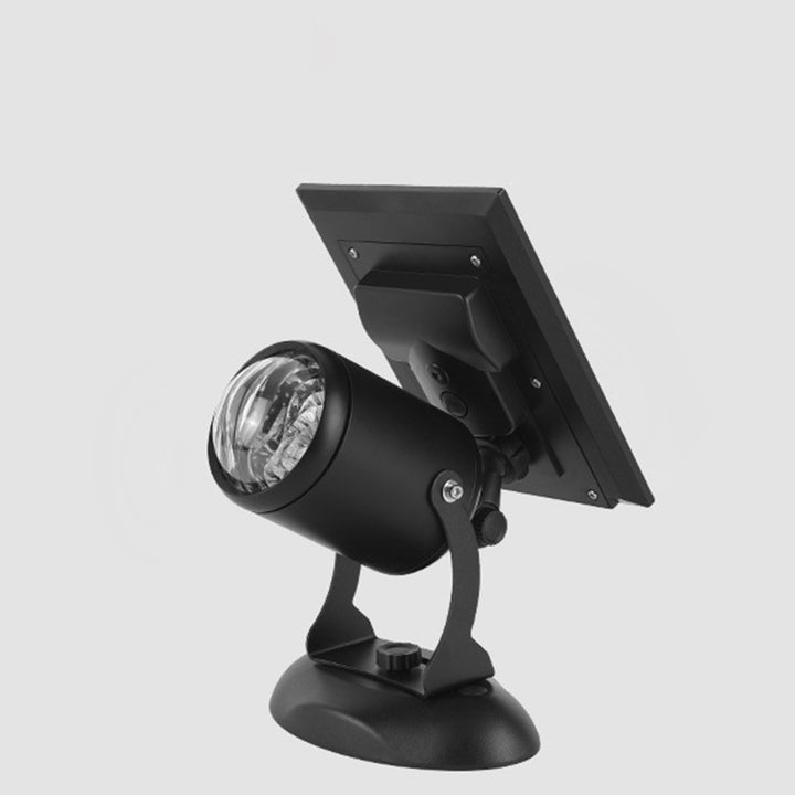 Zeitgenössische industrielle dynamische drehbare Aurora Aluminium LED Solar Wandleuchte Spotlight für den Garten 