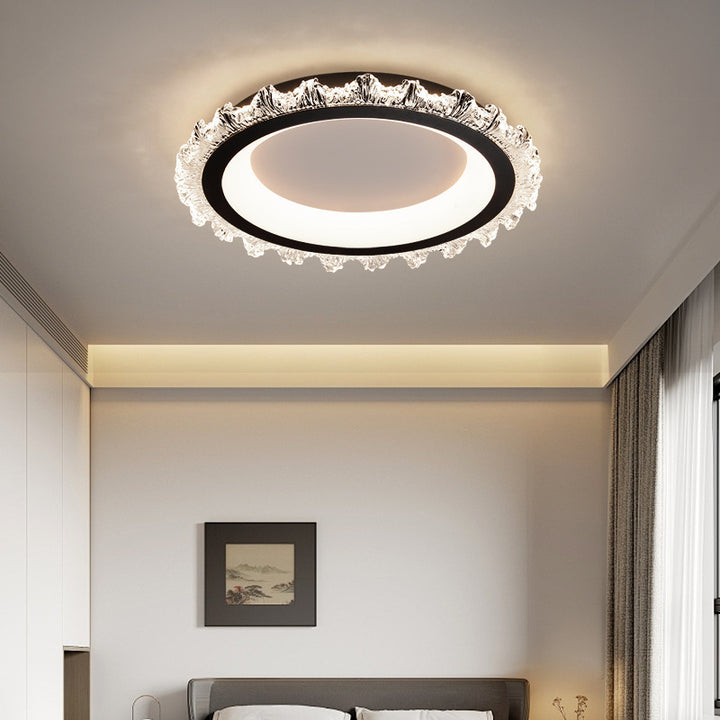 مصباح سقف LED مستدير من الأكريليك بتصميم جبل جليدي نوردي عصري لغرفة المعيشة 