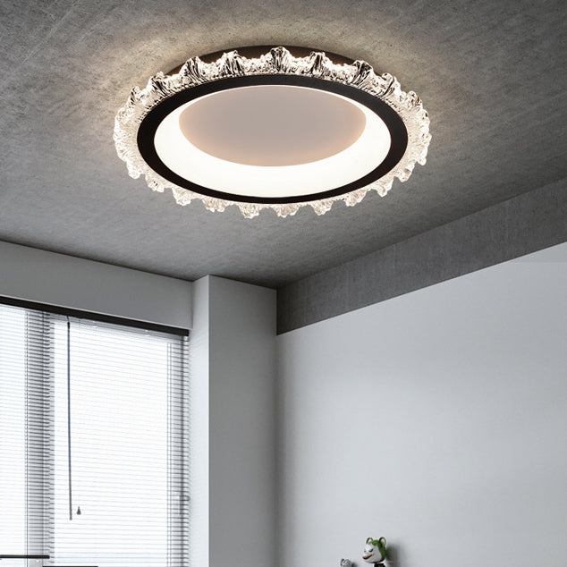 مصباح سقف LED مستدير من الأكريليك بتصميم جبل جليدي نوردي عصري لغرفة المعيشة 