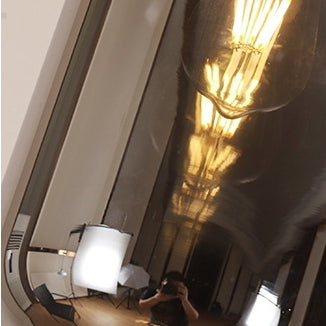 Pantalla de cilindro de vidrio nórdico contemporáneo Hardware Lámpara colgante de 1 luz para dormitorio 