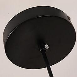 Pantalla de cilindro de vidrio nórdico contemporáneo Hardware Lámpara colgante de 1 luz para dormitorio 