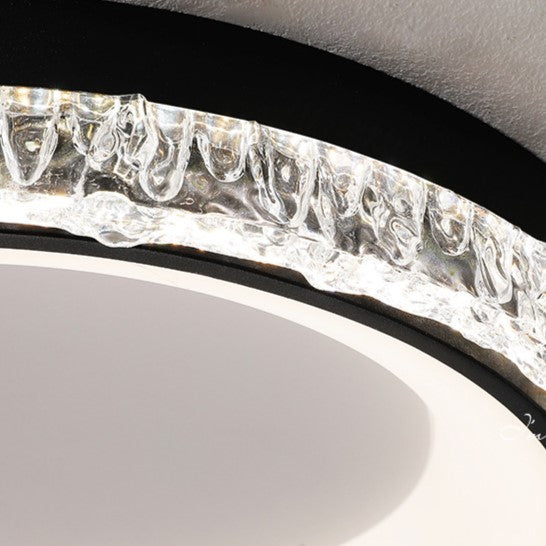 Contemporary Simplicity Hardware Acrylic Geometric Circle LED Flush Mount Ceiling Light For Bedroom