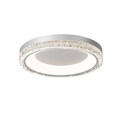 Contemporary Simplicity Hardware Acrylic Geometric Circle LED Flush Mount Ceiling Light For Bedroom